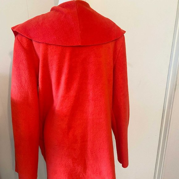 Orange Fleece Ruffled Jacket - Arlene Prescott - no size - Picture 4 of 7